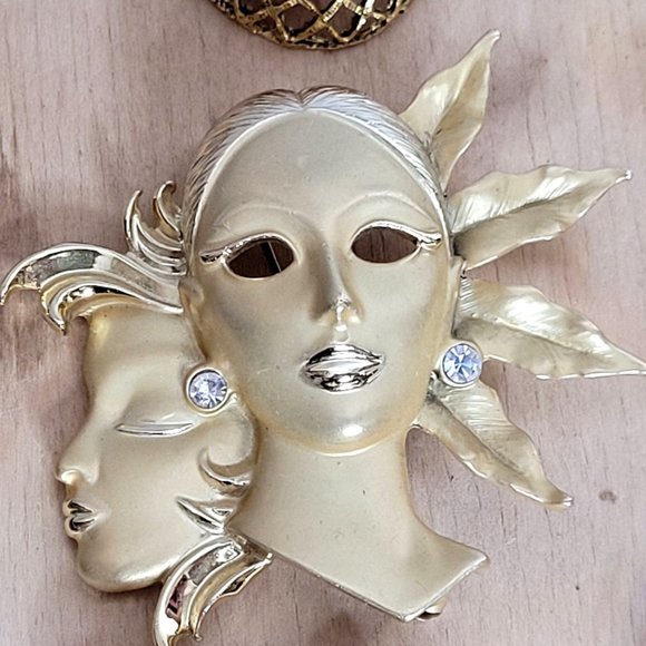 Brooch Lot Costume Jewelry Vintage Estate 10 Pieces Monet Sterling - Picture 6 of 13